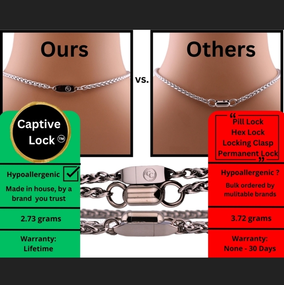 Mini O Ring Necklace Day Collar 24/7 Wear - Picture 7 of 11